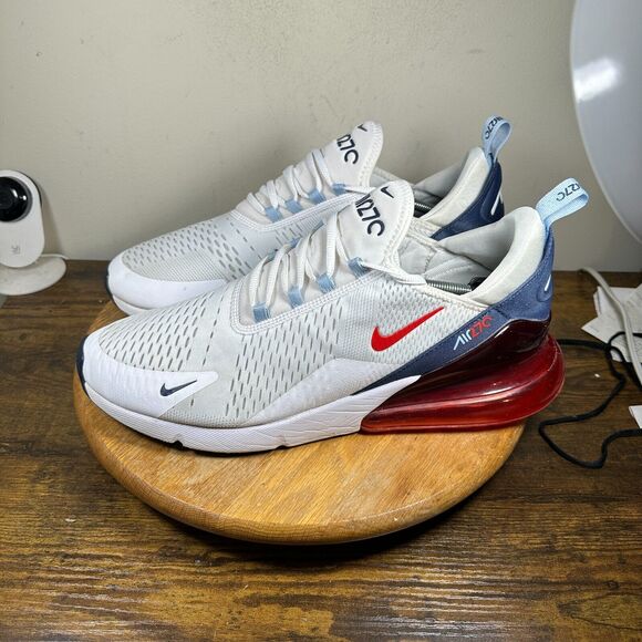 Nike Air Max 270 USA Red White Shoe Sneakers Men's Size 15 DJ5172-100 - Picture 3 of 9